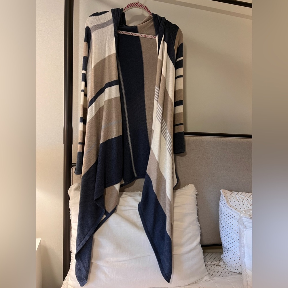 Striped cardigan sweater